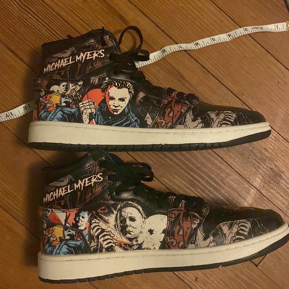 EUC custom Air Jordan Michael Myers Edition high tops